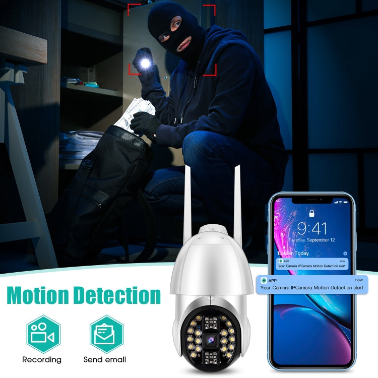QX33 1080P Panoramic PTZ 360 Degree Rotating WIFI Camera, Support Day and Night Full Color & Two-way Voice Intercom & Motion Detection Alarm & Video Playback & 64GB TF Card, AU Plug, QX33 QX33 1080P Panoramic PTZ 360 Degree Rotating WIFI Camera, Support Day and Night Full Color & Two-way Voice Intercom & Motion Detection Alarm & Video Playback & 64GB TF Card, AU Plug, QX33